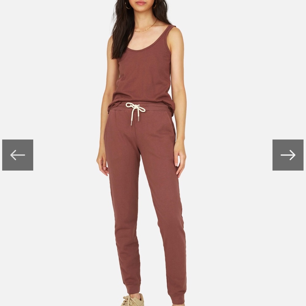 MATE Organic Terry Classic Jogger - Plum, M